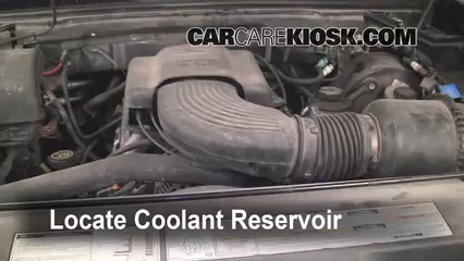 1999 Ford F-150 XLT 4.6L V8 Extended Cab Pickup (4 Door) Coolant (Antifreeze) Add Coolant